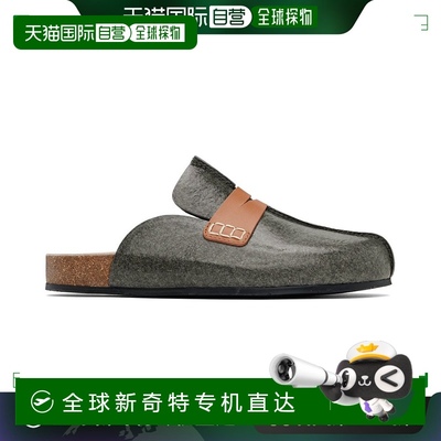 香港直邮潮奢 J.W. Anderson 女士 灰色 Laminated Felt 穆勒鞋 A