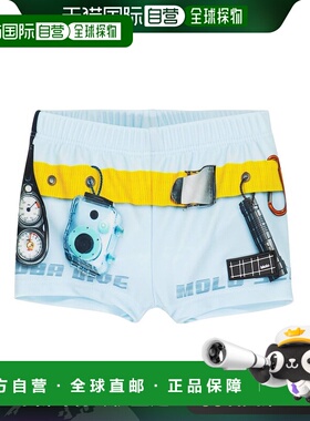 香港直邮Molo 婴儿 Nansen 印花泳裤童装 blue蓝色 舒适时尚