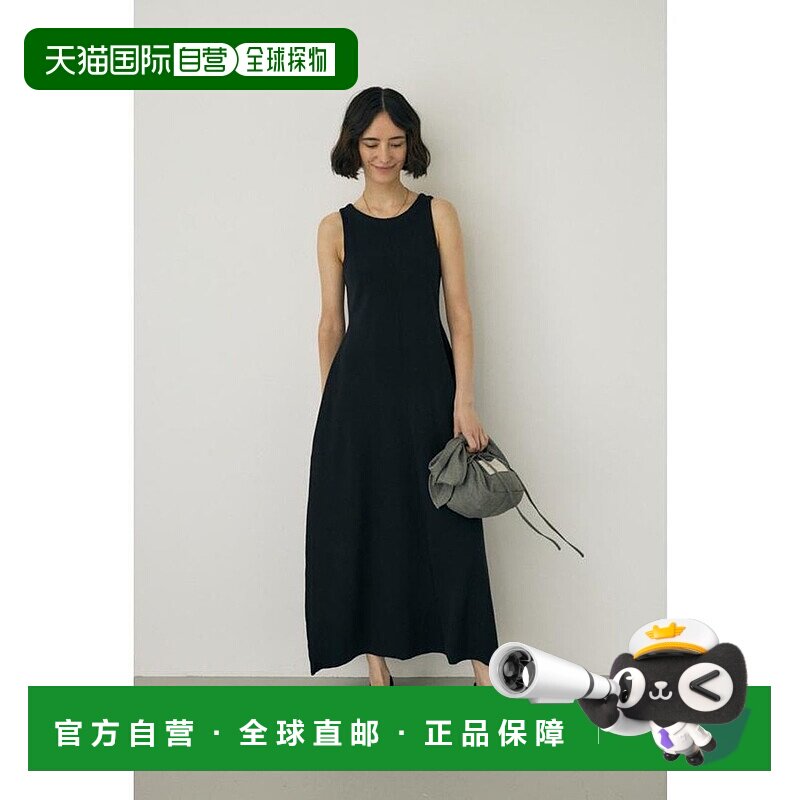 日本直邮MOUSSY 有机棉针织连衣裙，前后领口设计不同可变换穿着