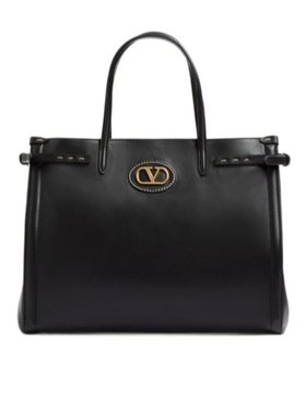 VALENTINO 男士斜挎包 YB0D16RBN0NO SS2025 黑色 徽标单肩包