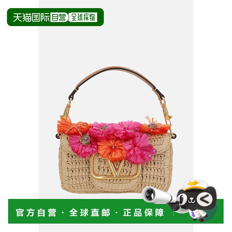 香港直邮Valentino 华伦天奴 女士 Locò 花卉綴飾小號單肩包 6W2