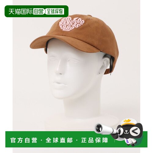 日本直邮Lee 女士 仿麂皮6片帽 心形立体刺绣 263【付后1h可退】