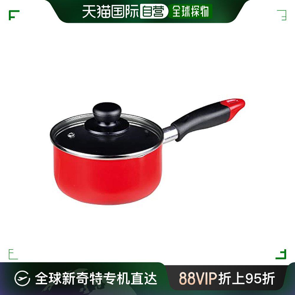 【日本直邮】珍珠金属 直火专用氟素涂层14cm牛奶锅 hb-6139手柄