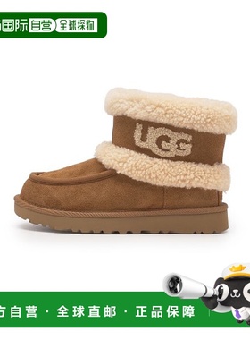 韩国直邮UGG雪地靴女秋冬棕色圆头加绒舒适保暖1145410CHE