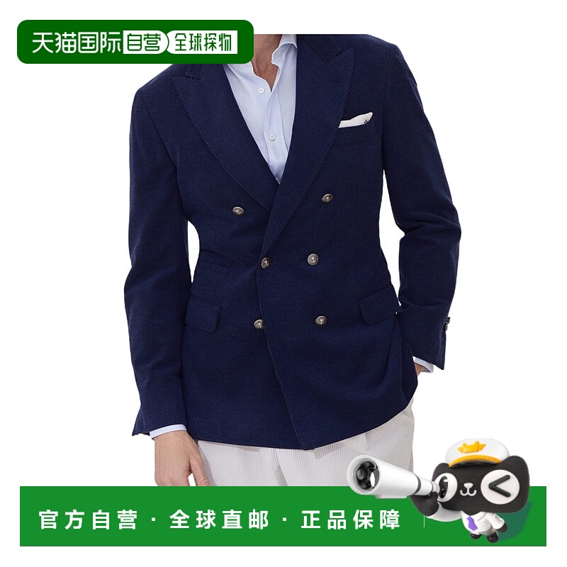 香港直邮Brunello Cucinelli 长袖羊毛羊绒西装外套 MV4157BPD2