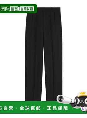 香港直邮CELINE 男士休闲裤 RP01Q363S38NO SS2025 黑色 腰带环休