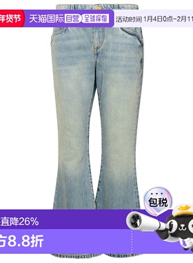1h可退 香港直邮Balmain 巴尔曼 女士 复古水洗牛仔长裤 CF1MJ120