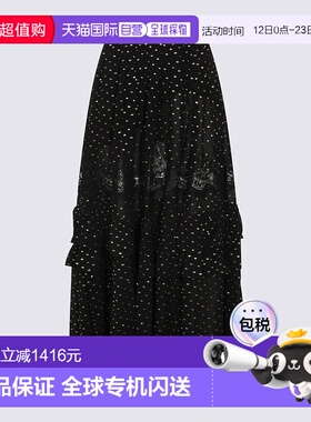 1h可退 香港直邮Self-Portrait 女士 Self-portrait 黑色半身裙 R