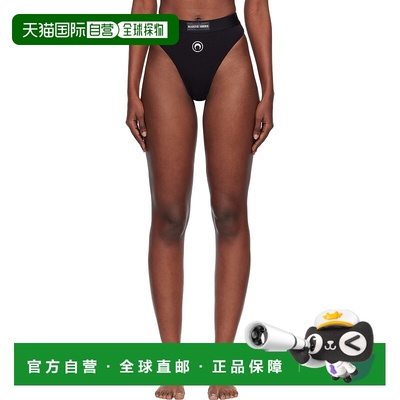 1h可退 香港直邮Marine Serre 女士 黑色 Moon Logo Stretched Je