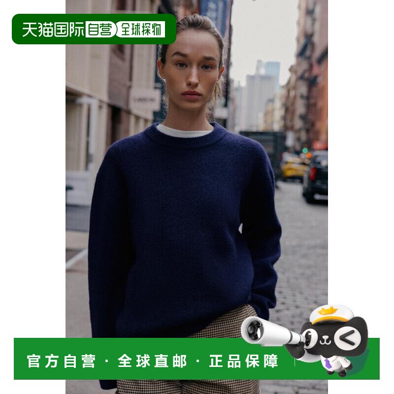 日本直邮Zara纯色针织毛衣长袖针织衫