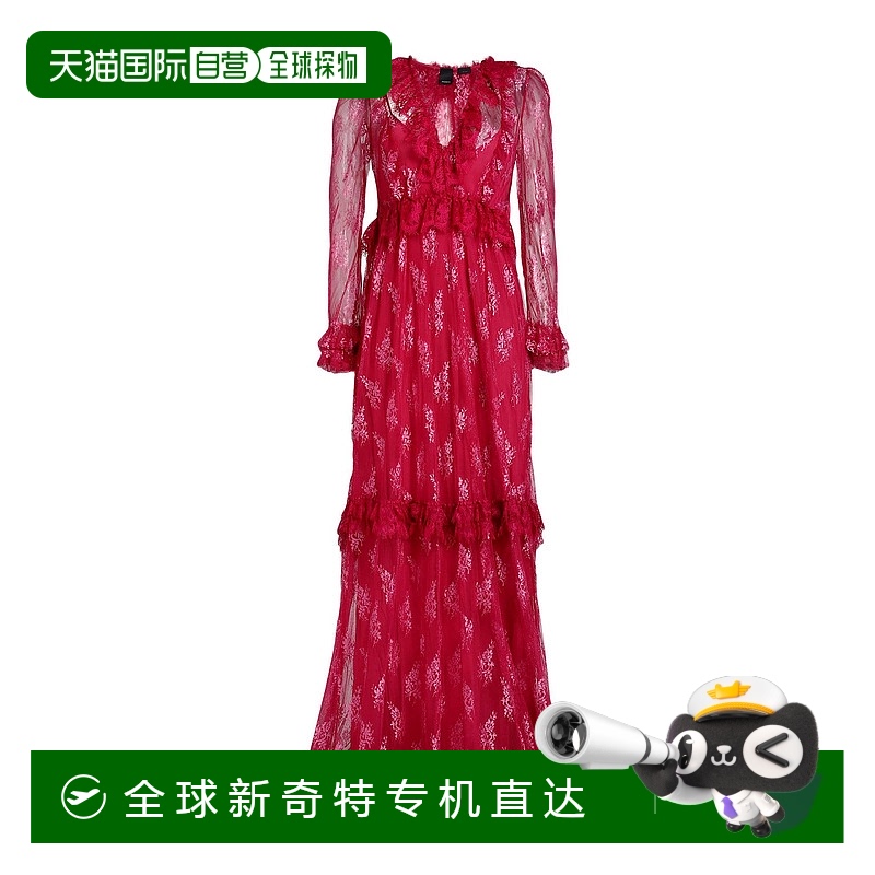 1h可退 香港直邮潮奢 Pinko 品高 女士 长款连衣裙 red红色 舒适