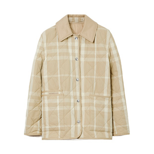 花色 BURBERRY AW2023 80660871 格纹菱形绗缝夹克 女士外套