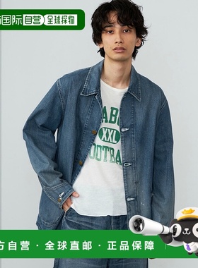 1h可退 日本直邮Lee男女同款宽松丹宁外套 vintage loco夹克 半拉