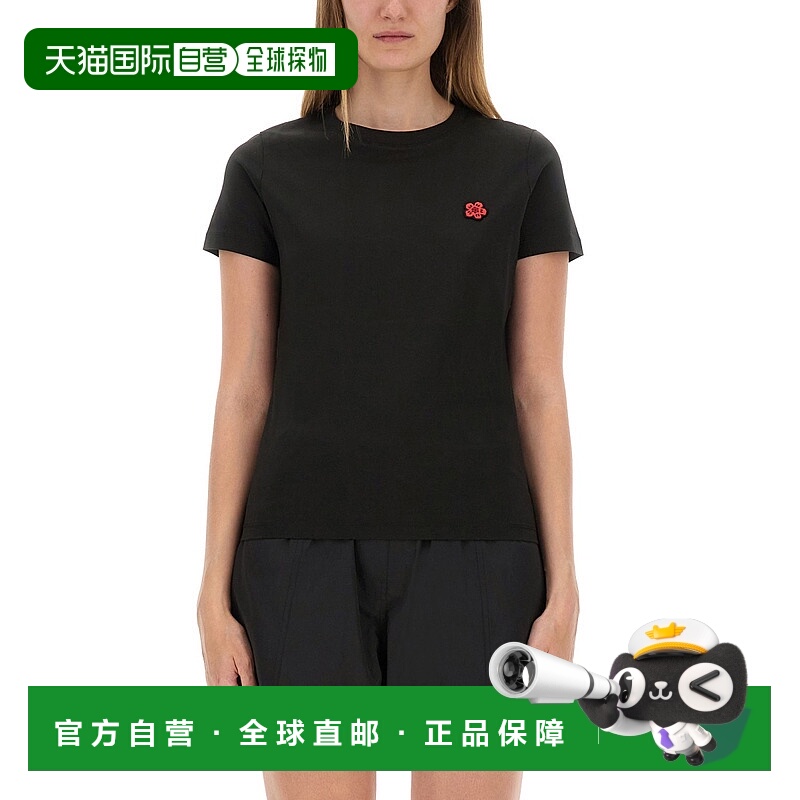 1h可退 香港直邮KENZO 女士T恤 FF62TS2594SO99J AW2025 黑色 