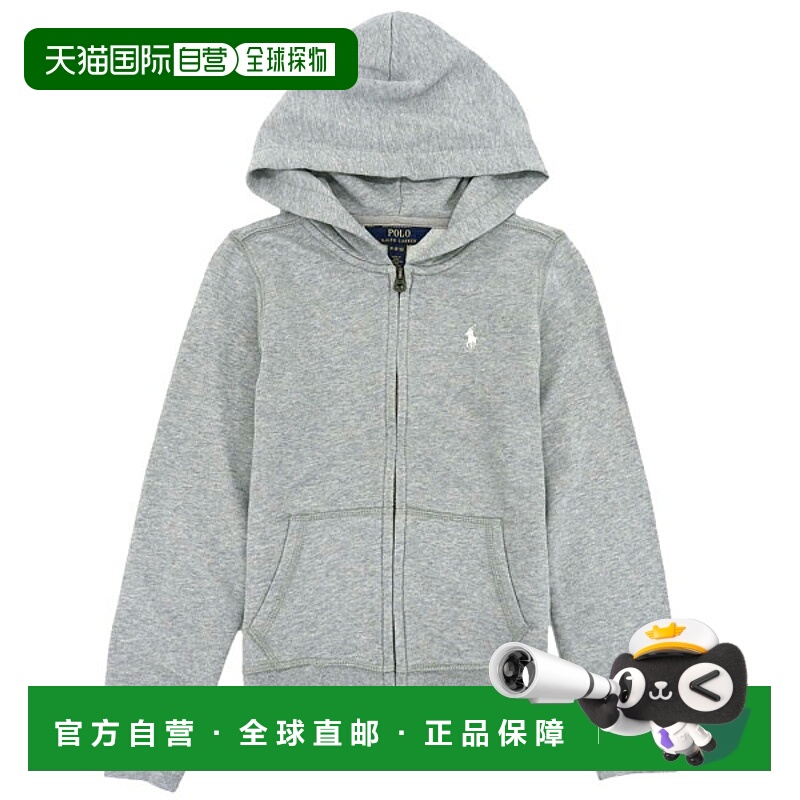 日本直邮Ralph Lauren 儿童连帽衫M 码（8-10）灰色CORE REPLEN31