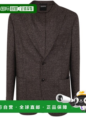 1h可退 香港直邮zegna 杰尼亚 男士 羊毛真丝混纺夹克 650706A61D