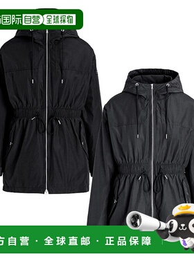 日本直邮TATRAS“AJUGA”女士时尚大衣夹克连帽衫轻便外套（黑色/