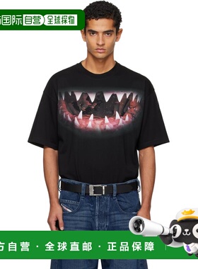 1h可退 香港直邮潮奢 Diesel 迪赛 男士 黑色 T-Boxt-R29 T 恤 A1