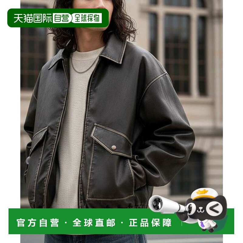 日本直邮Classical Origin 夹克 黑色 复古中棉卫衣 皮夹克初秋