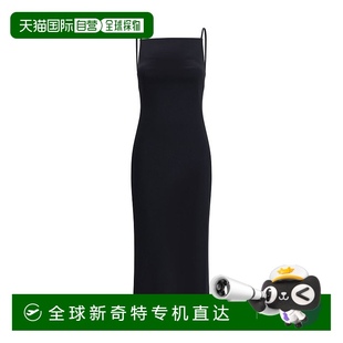 Givenchy 带垂褶女式 自营 Midi连衣裙 美国奥莱直发 后背 黑色