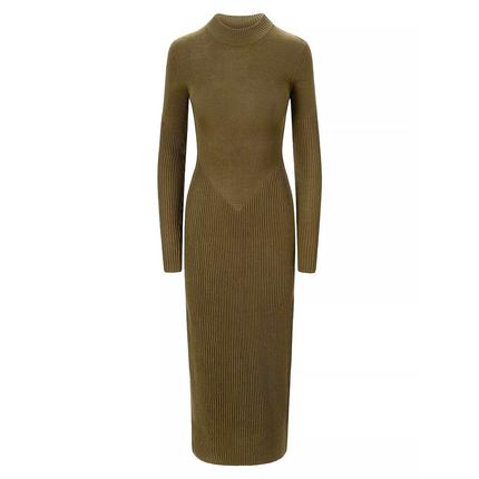 Staud|Ramona 罗纹针织羊毛混纺长连衣裙