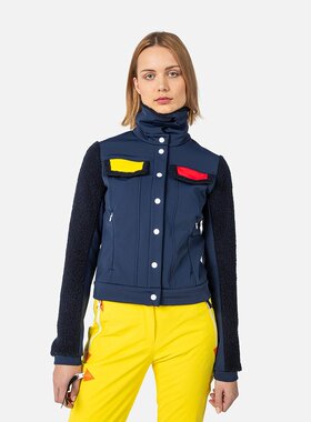 Rossignol 女士 JCC 软壳羊毛夹克（宇宙蓝）RLNWL2172T00L