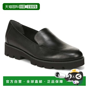 自营Vionic Kensley Flats Black Leather Slip On Loafer Shoes
