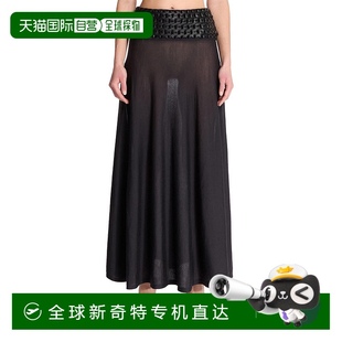 香港直郵Alaia AA9J2254K004A 薄針織裙 長(zhǎng)款