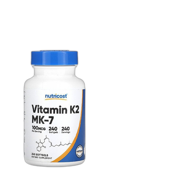 香港直发Nutricost维生素K2软胶囊加速凝血预防骨质疏松240粒
