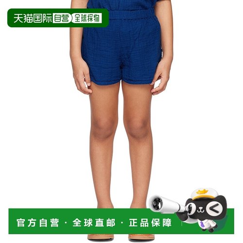 1h可退 香港直邮潮奢 ESTHER 女童 蓝色 Ricardo 儿童短裤童装 Ri