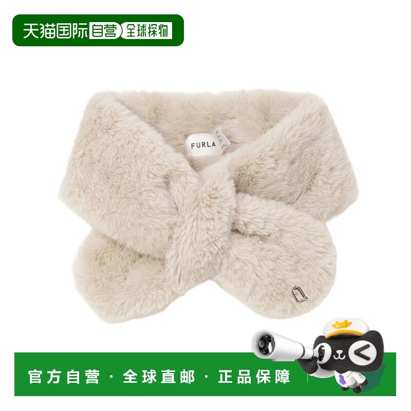 日本直邮FURLA 仿皮草围巾“拱门logo” [96633773] 围巾