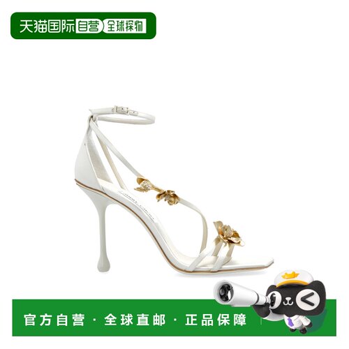 香港直邮JIMMY CHOO 女士凉鞋 ZEA95BGUIVORYMETALM支付后1h可退