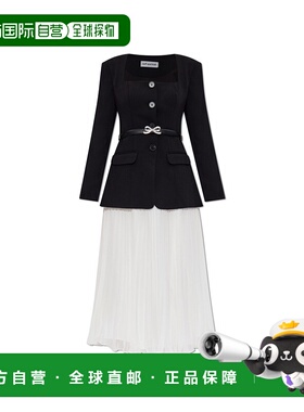 1h可退 香港直邮SELF-PORTRAIT 女士连衣裙 AW25082MBB0BLACK AW2