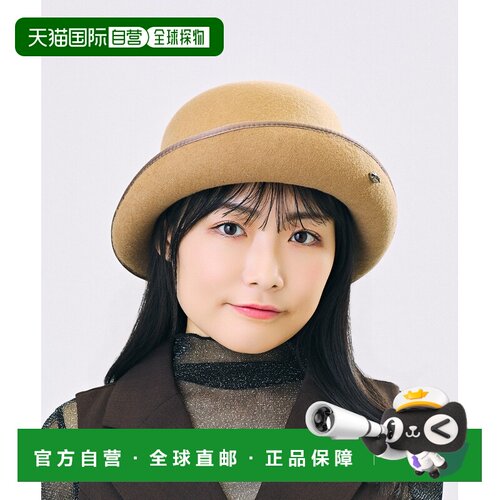 日本直邮CA4LA 女士 羊毛毡礼帽 丝绸包边+金属装饰配饰 KTZ02740