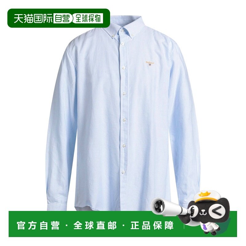 1h可退 香港直邮barbour 巴伯尔 男士 条纹衬衫 blue蓝色 舒适时,男装,衬衫,淘宝优惠券,粉丝福利购,淘宝优惠卷