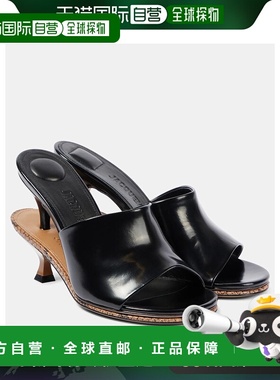 1h可退 香港直邮潮奢 Jacquemus 女士 Les Doubles 漆皮凉拖