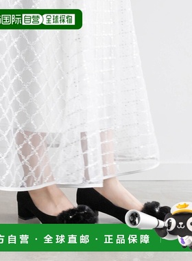 1h可退 日本直邮RANDA 女士2WAY饰珠毛绒配件高跟鞋 PP34016单鞋