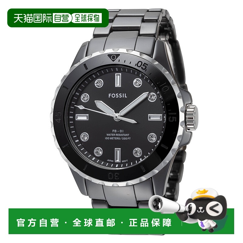 自营Fossil Women's FB-01 36mm Quartz Watch - black 美国奥莱