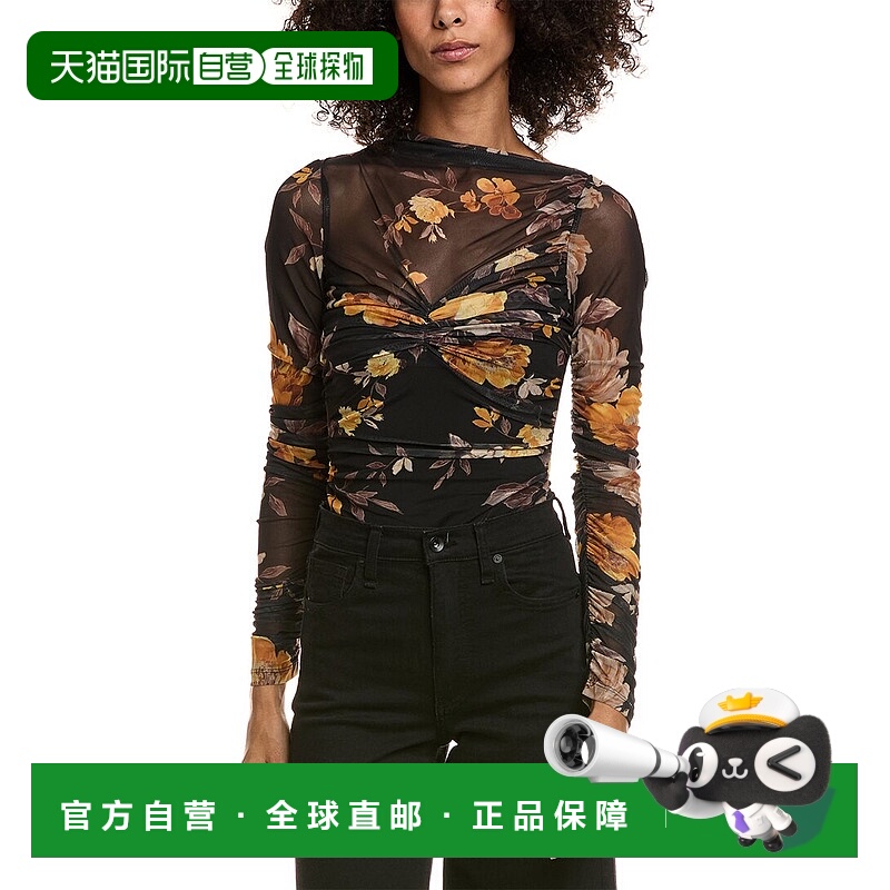 自营Bardot Althea Mesh Bodysuit - black 美国奥莱直发