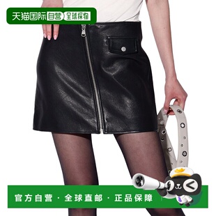 自营Walter Baker Josephine Leather Skirt - black 美国奥莱直