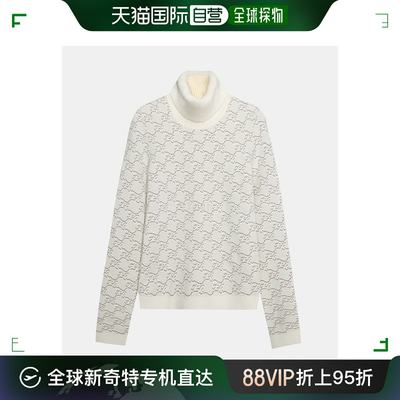 香港直邮FENDI 女士白色针织毛衣 FZX713-AHED-F1FLF