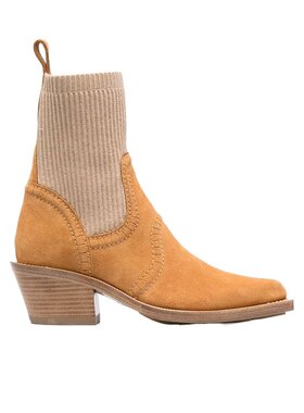 CHLOÉ 女士高跟鞋 C23A706E9219 AW2023 花色 粗跟短筒靴