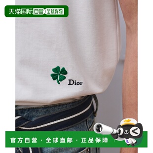 欧洲直邮DIOR(迪奥)T-shirt à broderie Dior Clover, coupe r