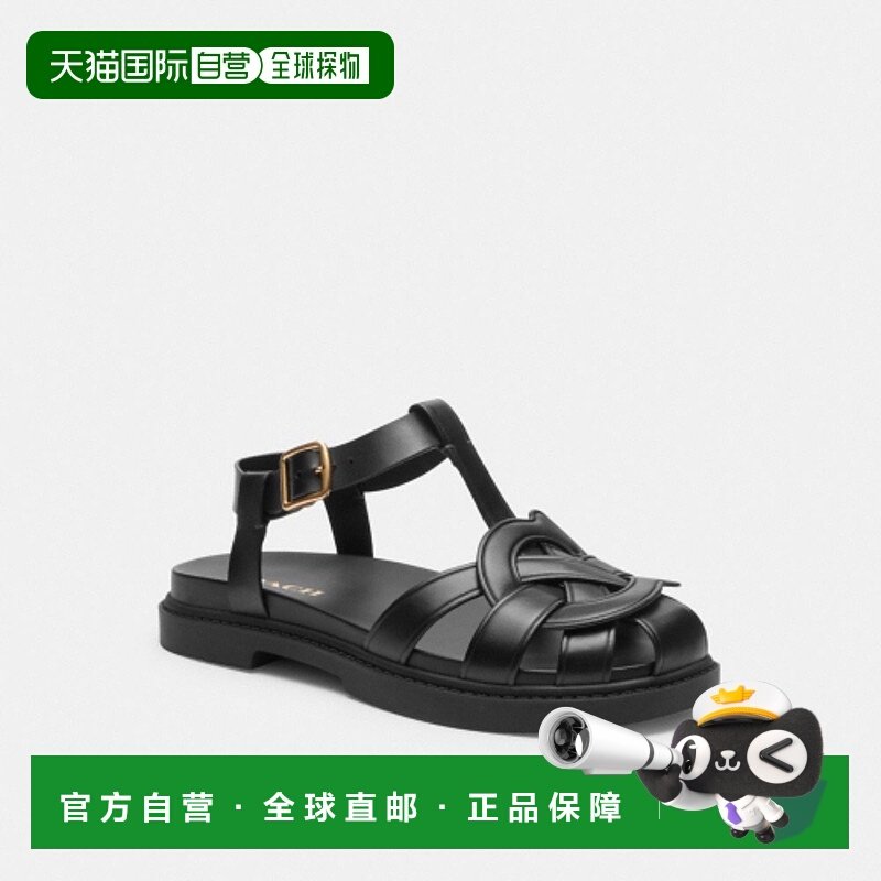 韩国直邮Coach蔻驰 女士凉鞋CS083 BLK时尚户外穿搭拖鞋