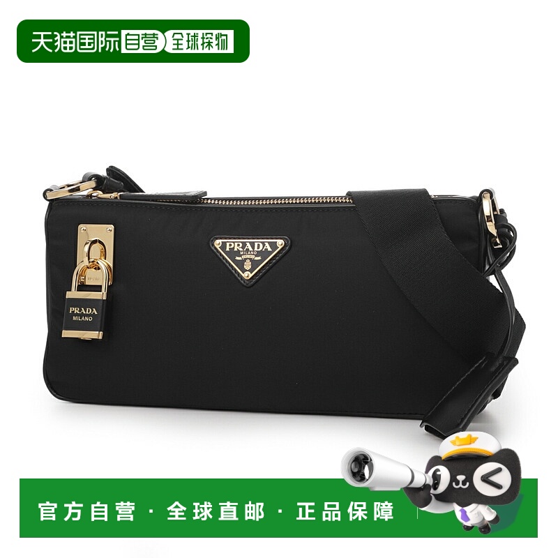 日本直邮PRADA 单肩包 黑色 女士 1bc234 vndo 2c8q f0002