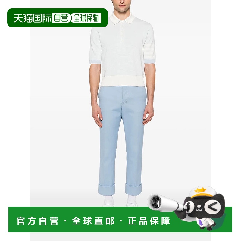 美国直邮THOM BROWNE - Men Textured Striped Stitch Relaxed Fi