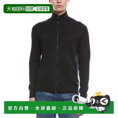 自营Bogner Dexter Wool & Cashmere-Blend Mock Cardigan - blac