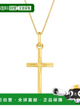 自营 Ross-Simons 意大利 18 克拉黄金钻石切割十字吊坠项链 - 16