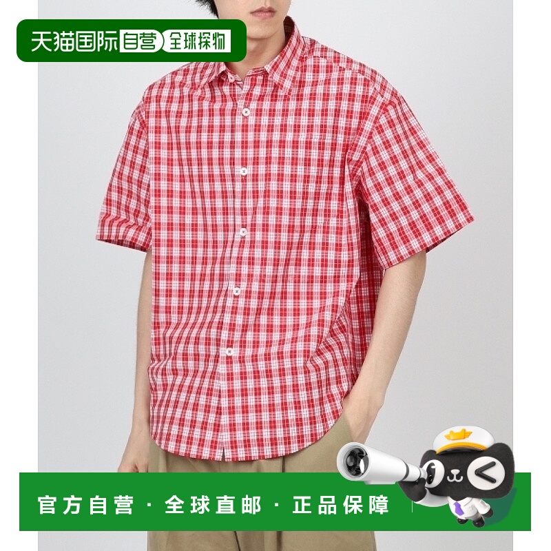 韩国直邮AMI USH202 CO0030 682 格子衬衫 男士商务休闲衬衫 2023