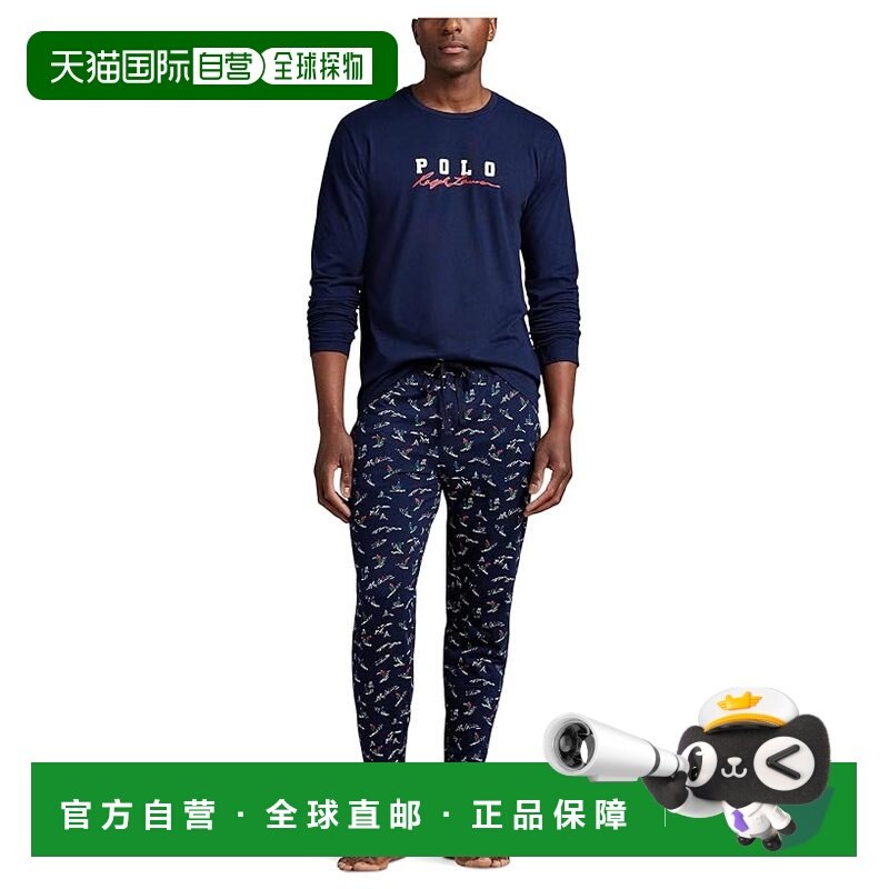 香港直邮Polo Ralph Lauren Polo 拉夫 劳伦 男士 针织长袖水手领,女士内衣/男士内衣/家居服,睡衣/家居服套装,淘宝优惠券,粉丝福利购,淘宝优惠卷